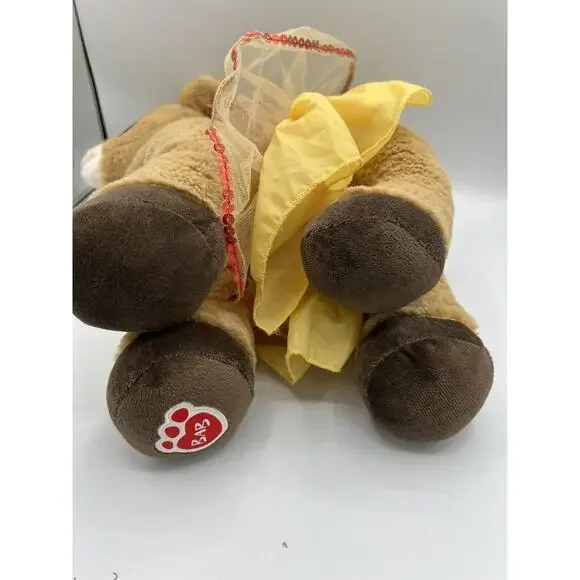 Build A Bear Clarice Rudolph Reindeer Plush Toy Red Gold Sequin Dress Christmas - Picture 6 of 6